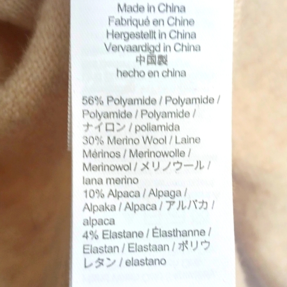 J. CREW Women's Tan Turtle Neck Merino Wool & Alpaca Blend Sweater Sz XS - Picture 6 of 7